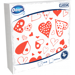 Ooops! Classic 20 darabos 2 rétegű, mintás