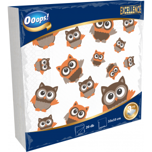 Ooops! Excellence 20 darabos 3 rétegű, mintás