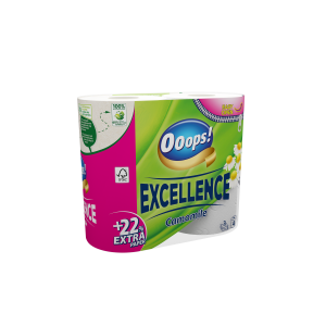 Ooops! Excellence Camomile 3-ply 4 rolls
