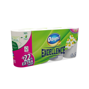 Ooops! Excellence Camomile 3-ply 8 rolls